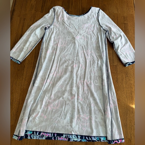 Lilly Pulitzer Ophelia Dress SZ S Bright Navy Pop Up Monkey Trouble - Picture 13 of 16